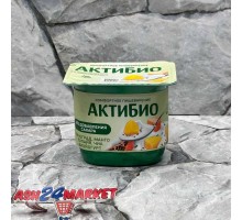 Йогурт АКТИБИО виноград, манго, папайя, чиа 2,9% 130г стакан