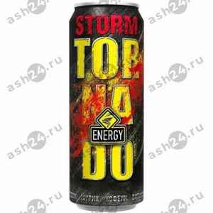 Напитки Энергетик ТОРНАДО storm 0,5л ж/б