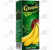 Сок СОЧНЫЙ яблоко-банан 0,2л т/п