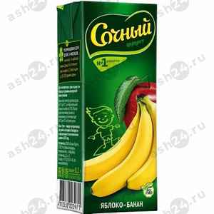 Напитки Сок СОЧНЫЙ яблоко банан 0,2л т/п