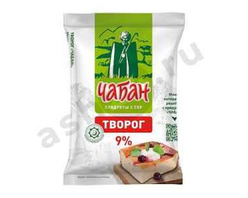 Молочные продукты Творог ЧАБАН 9% 280г (5005)
