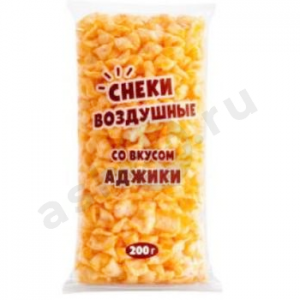 Снеки Чипсы воздушные аджика 200г