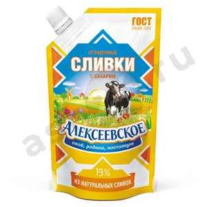 Молочные продукты Сливки АЛЕКСЕЕВСКОЕ 19% 270г м/у