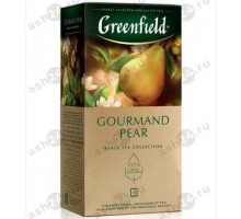 Чай ГРИНФИЛД черный груша, базилик 25пак