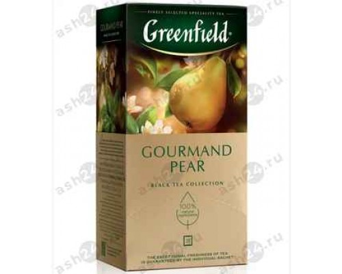 Чай GREENFIELD черный груша, базилик 25пак