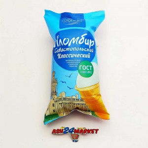 Мороженое ЛЕГЕНДЫ КРЫМА пломбир севастопольский классический стакан 70г ((9000)