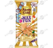 Шоколад MAXFUN ALPENGOLD взрывная карамель, мармелад, печенье 140г