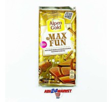 Шоколад MAXFUN ALPENGOLD морозный имбирь, корица 150г