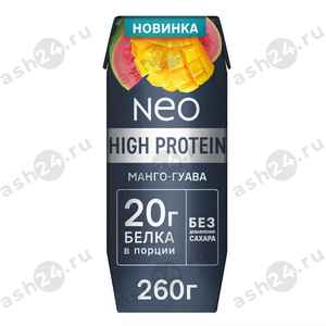 Молочные продукты Йогурт NEO high protein манго гуава 260г т/п