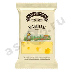 Молочные продукты Сыр БРЕСТ-ЛИТОВСК маасдам 200г (9362)