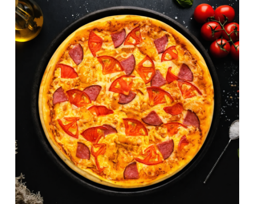Пицца Салями помидор 33см