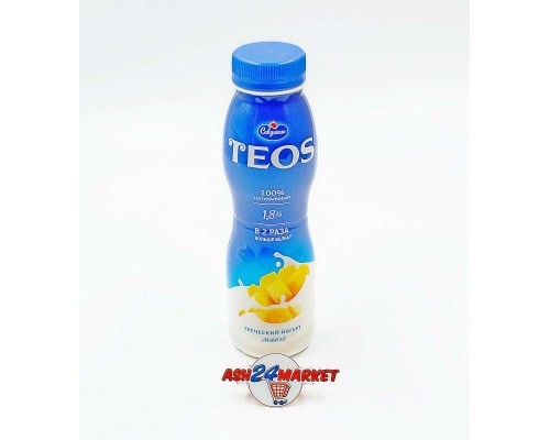Йогурт САВУШКИН TEOS манго 1,8% 300г бутылка
