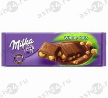 Шоколад МИЛКА цельный фундук 250г