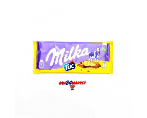 Шоколад МИЛКА молочный c печеньем TUC 87г