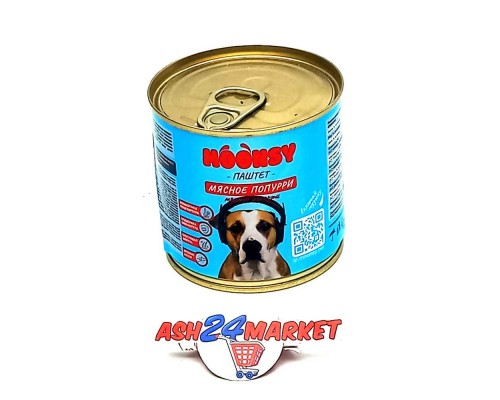 Корм для собак консервированный MOONSY мясное ассорти 260г
