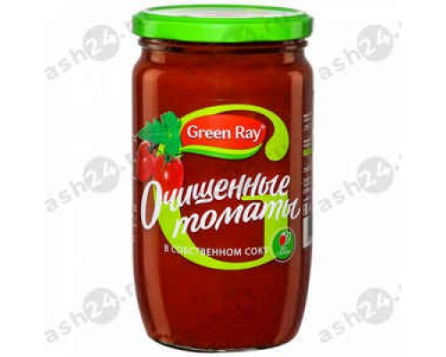 Бакалея Консервы Томаты ГРИН РЭЙ очищенные 680г с/б