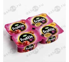 Йогурт FRUTTIS персик и маракуйя, вишня 0,1% 115г