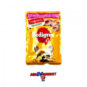Корм для собак PEDIGREE паштет говядина 80г (0557)