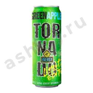 Напитки Энергетик ТОРНАДО greenapple 0,45л ж/б