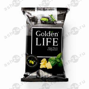 Чипсы GOLDEN LIFE соус песто и пармезан 90г