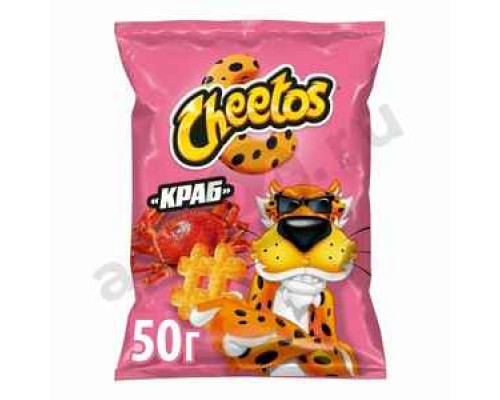 Снеки Кукурузные палочки ЧИТОС краб 50г