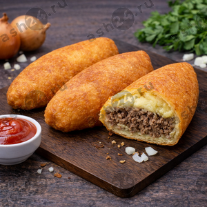 Выпечка Пирожок жареный картошка + печень