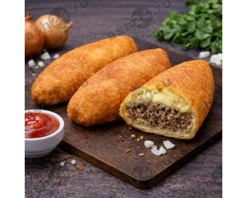 Выпечка Пирожок жареный картошка + печень