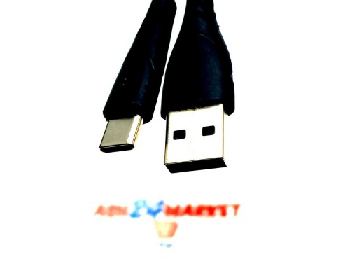 Кабель USB G6 Type-C силиконовый 1м черный