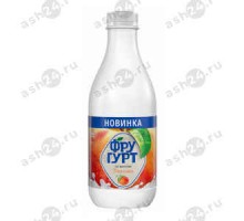 Йогурт ФРУГУРТ персик 1% 930г бутылка (1174)