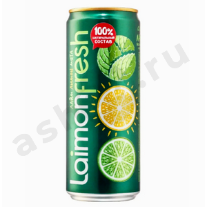 Напитки LAIMONFRESH лайм лимон мята 0,33л ж/б