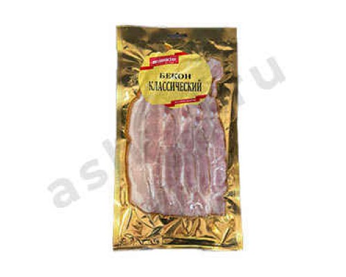 Бекон ТМ МИХАЙЛОВСКАЯ ЗАСТАВА классический (нарезка)