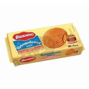 Вафли голландские ЯШКИНО вареная сгущенка 165г