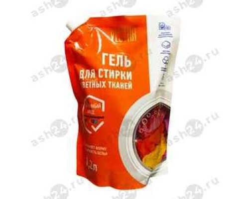Гель для стирки ВЕСТАР цветных тканей 1,2л м/у