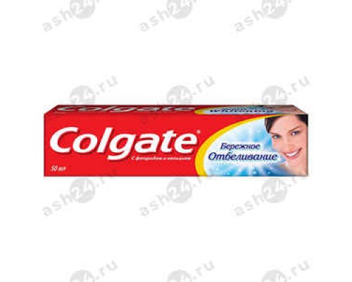 Зубная паста COLGATE бережное отбеливание 50г