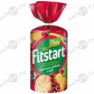 Хлебцы FITSTART брусника мед 100г