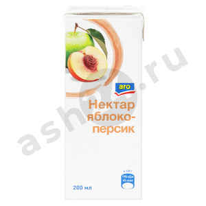 Напитки Сок ARO нектар яблоко персик 0,2л т/п
