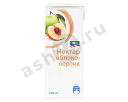 Напитки Сок ARO нектар яблоко персик 0,2л т/п