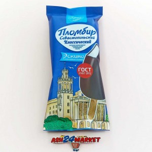 Мороженое ЛЕГЕНДЫ КРЫМА пломбир севастопольский классический эскимо в шоколад. глазуре 70г (7120)