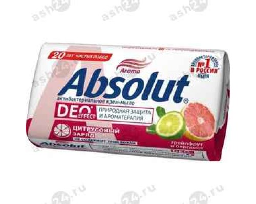 Крем-мыло ABSOLUT грейпфрут и бергамот 90г