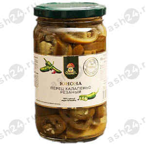Бакалея Консервы Перец ЮНОНА халапеньо резаный 330г с/б