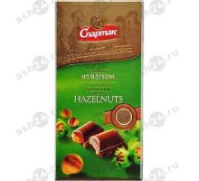 Шоколад СПАРТАК цельный фундук 90г
