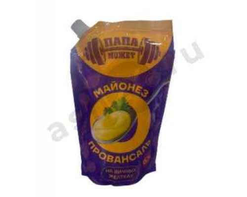 Бакалея Майонез ПАПА МОЖЕТ провансаль 67% 372г