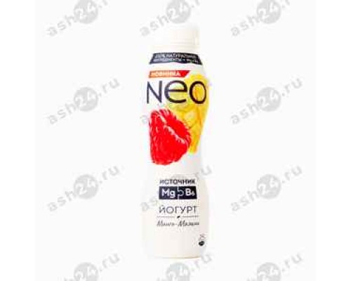 Молочные продукты Йогурт ЧУДО NEO манго малина 260г бутылка (1495)
