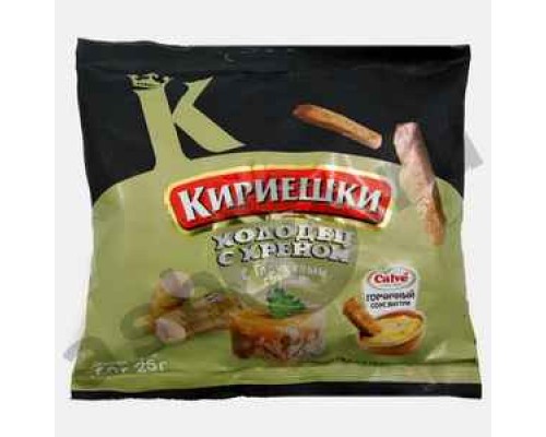 Сухарики КИРИЕШКИ холодец + соус горчичный 60г