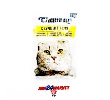 Корм для кошек CHAMMY с курицей в соусе 85г