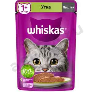 Животные Корм ВИСКАС для кошек паштет утка 75г (4371)