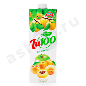 Напитки Сок JU100 абрикос-яблоко 0,95л т/п