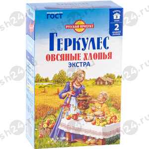 Бакалея Хлопья овсяные ГЕРКУЛЕС 350г коробка
