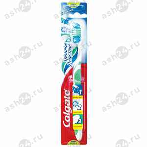 Зубная щетка COLGATE тройное действие ср.жест. 1+1