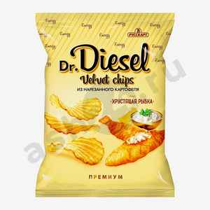 Чипсы Dr. DIESEL рифленые хрустящая рыбка 120г